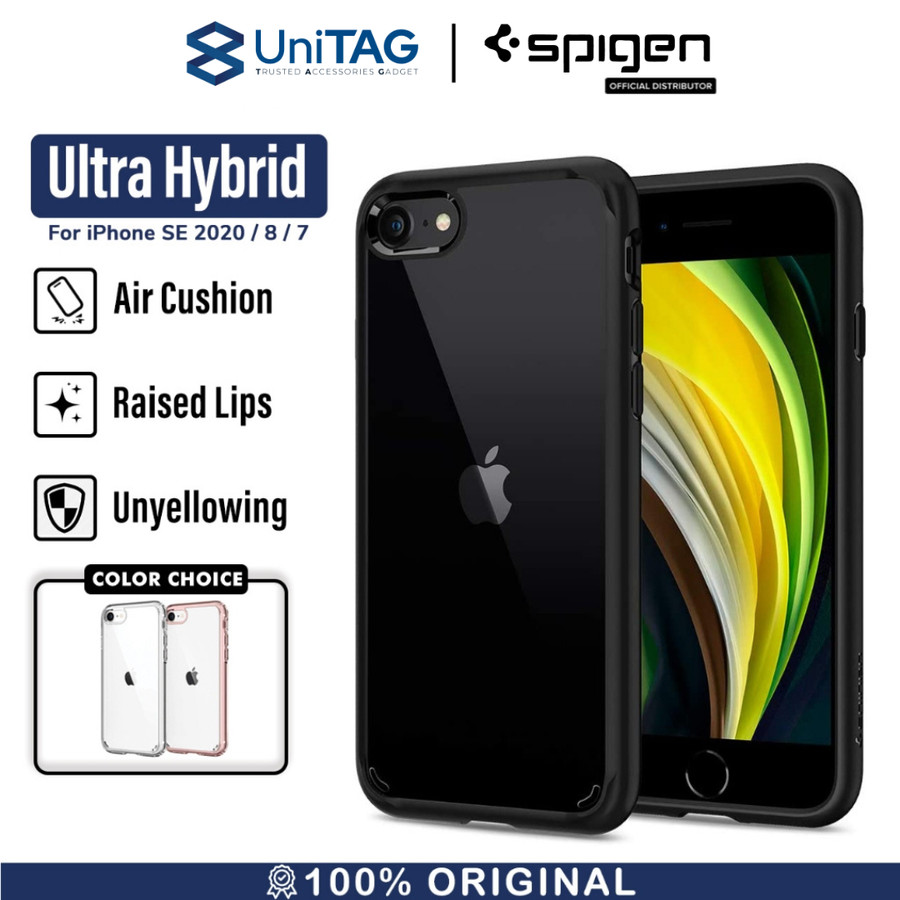 Spigen iPhone SE (2022 / 2020) / 8 / 7 Case Ultra Hybrid 2 - Black 042CS20926