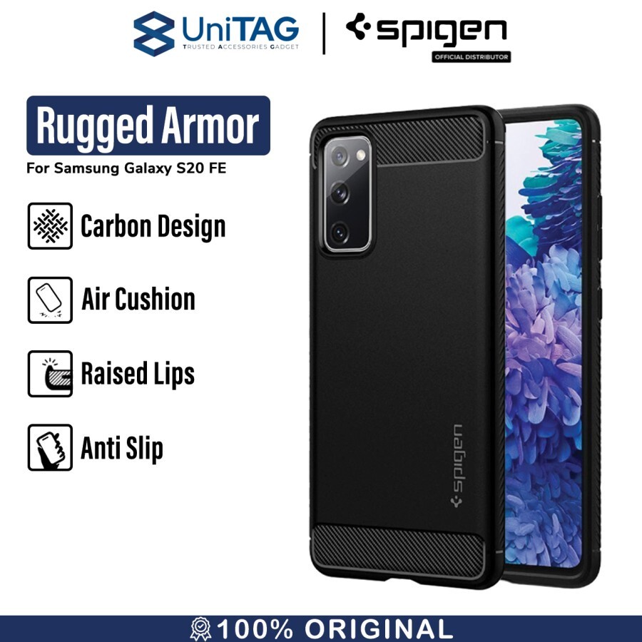 Spigen Galaxy S20 FE Case Rugged Armor - Matte Black ACS01847