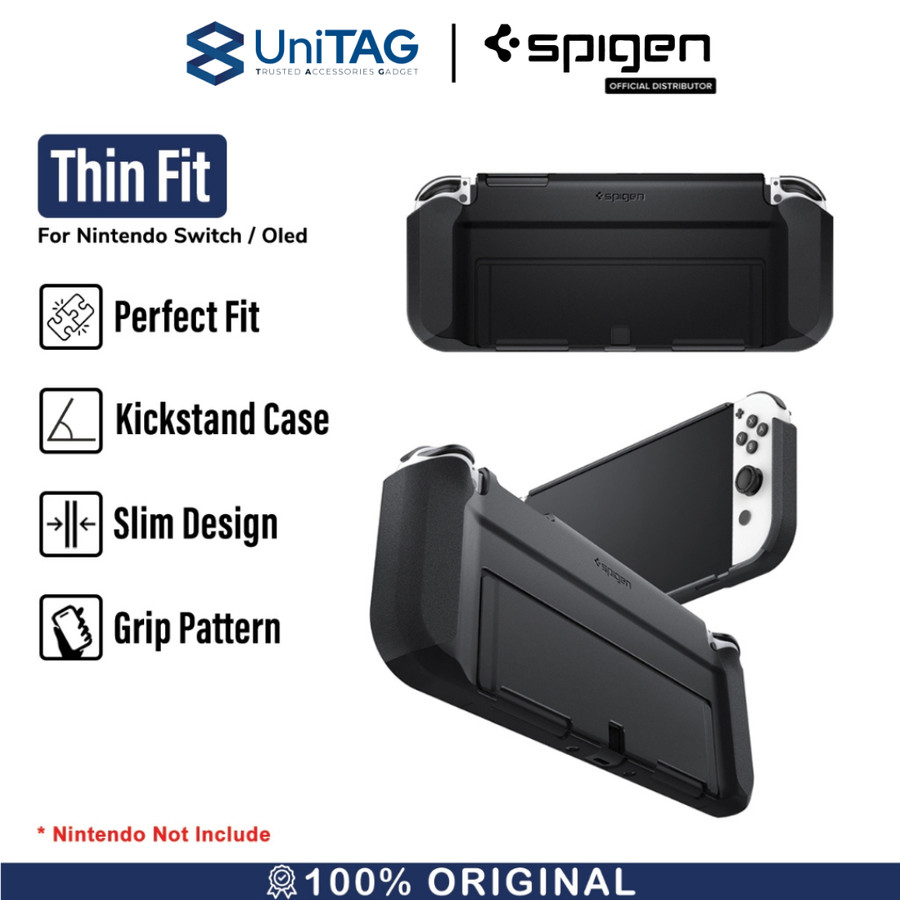 Spigen Nintendo Switch OLED Case Thin Fit - Black ACS04239