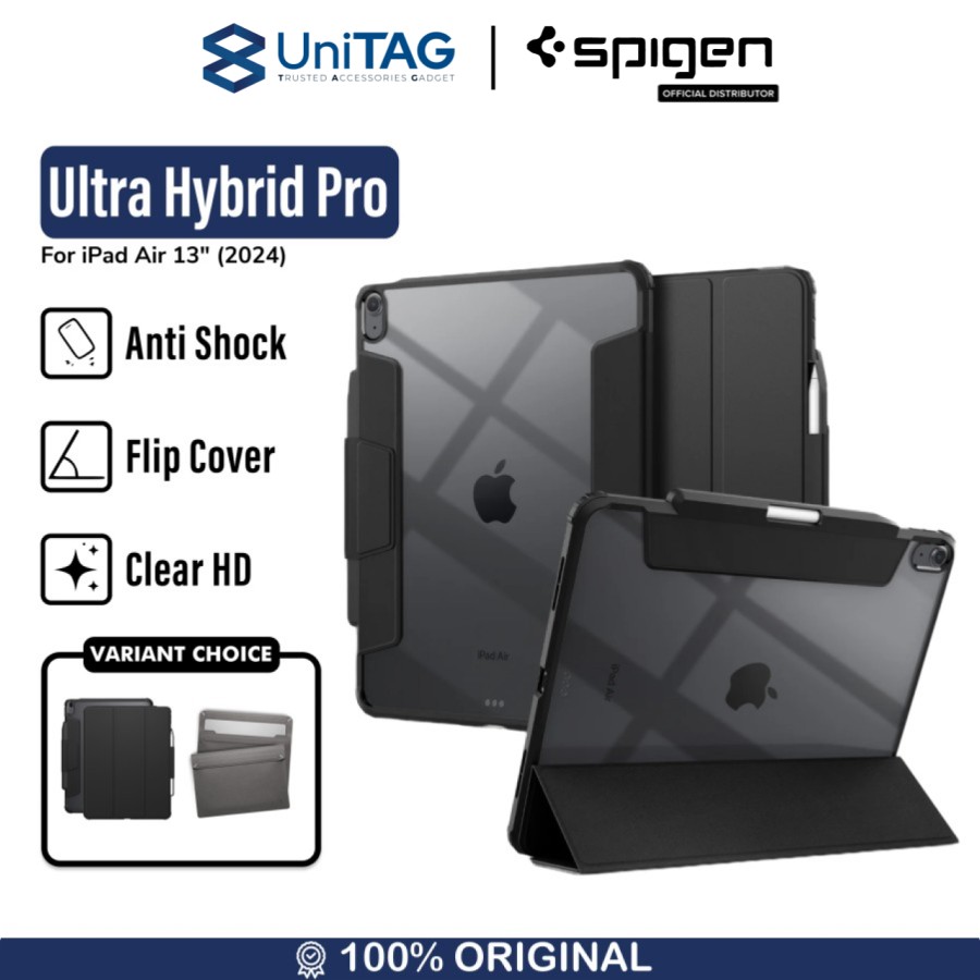 Spigen iPad Air 13" (2025 / 2024) Case Ultra Hybrid Pro - Black ACS07668