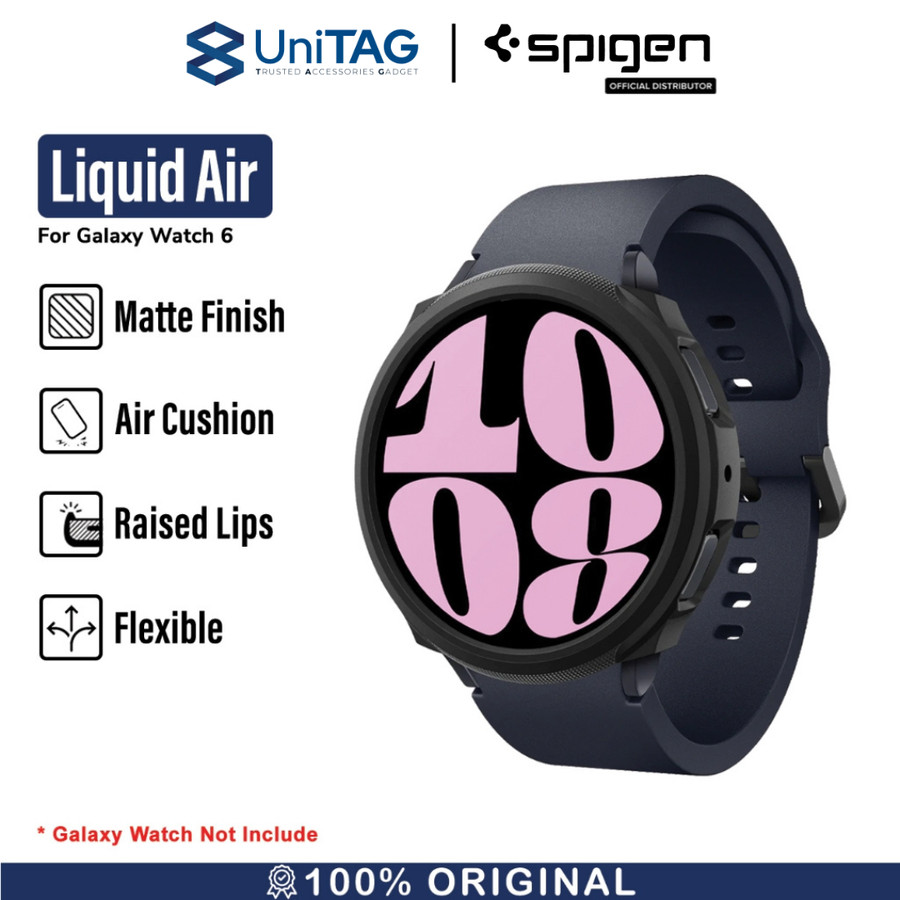 Spigen Galaxy Watch 6 (44mm) Case Liquid Air - Matte Black ACS06392