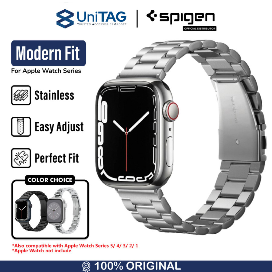 Spigen Apple Watch 42mm (Series 10) / 41mm / 40mm / 38mm Strap Watch Modern Fit - Silver 061MP25943