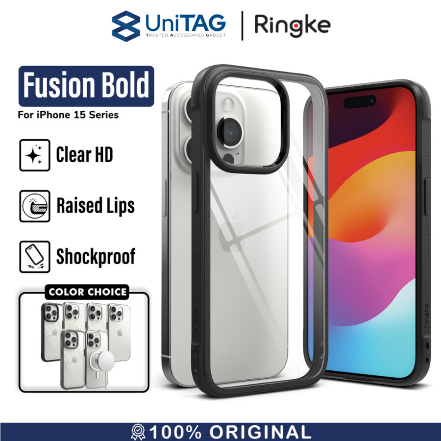 Ringke iPhone 15 Case Fusion Bold - Matte Black FBDM728E55