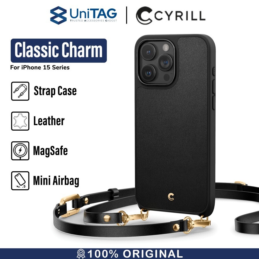 Case iPhone 15 Pro Max Plus Cyrill Classic Charm MagSafe Casing Kulit