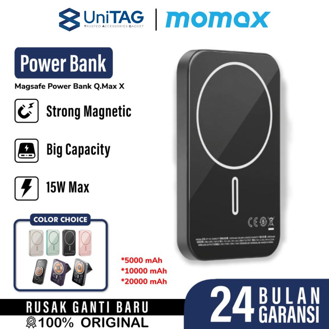 Momax Powerbank Magsafe Thin 5000mAh Q.Mag X - Pink IP116P