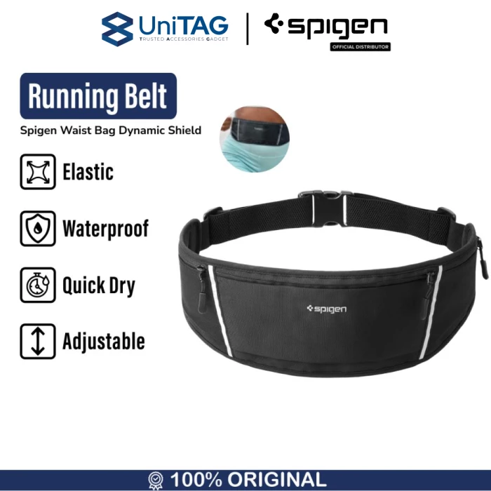 Spigen Running Waist Bag Waterproof Dynamic Shield - Black A710 AMP04618