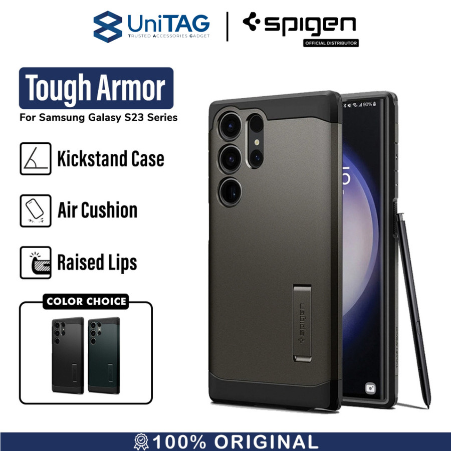 Case Samsung Galaxy S23 Ultra Plus Spigen Tough Armor Shockproof Cover