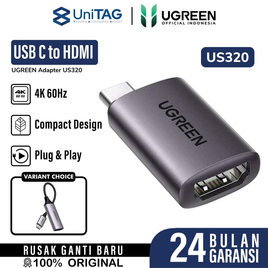 UGREEN Converter Display USB C to HDMI 4K 60Hz - Space Gray US320 70450
