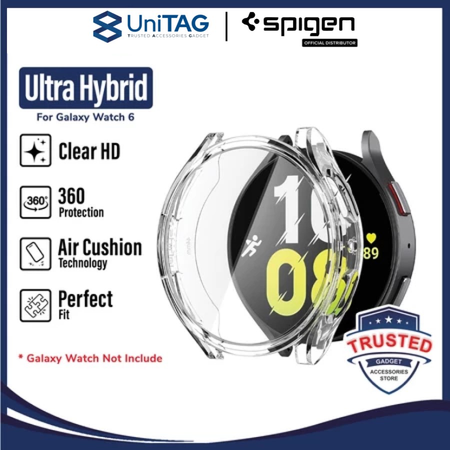 Spigen Galaxy Watch 6 (44mm) Case Ultra Hybrid - Crystal Clear ACS06497