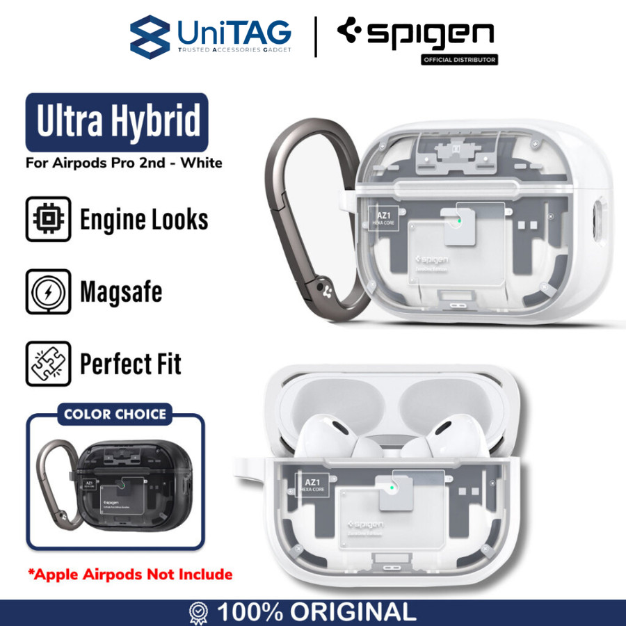 Spigen AirPods Pro 2 Case Ultra Hybrid Zero One - White ACS07423