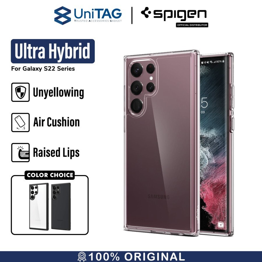 Spigen Galaxy S22 Ultra Case Ultra Hybrid - Matte Black ACS03919