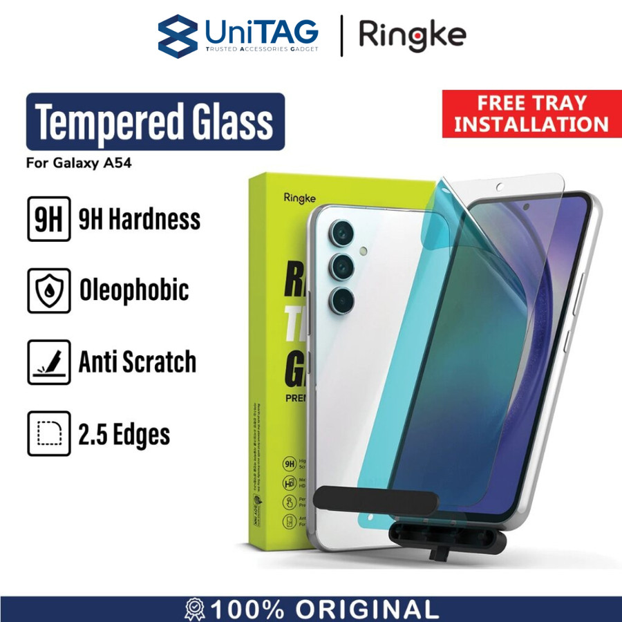 Ringke Galaxy A54 5G Screen Protector Tempered Glass (2Pack) - W Installation Jig G4as104