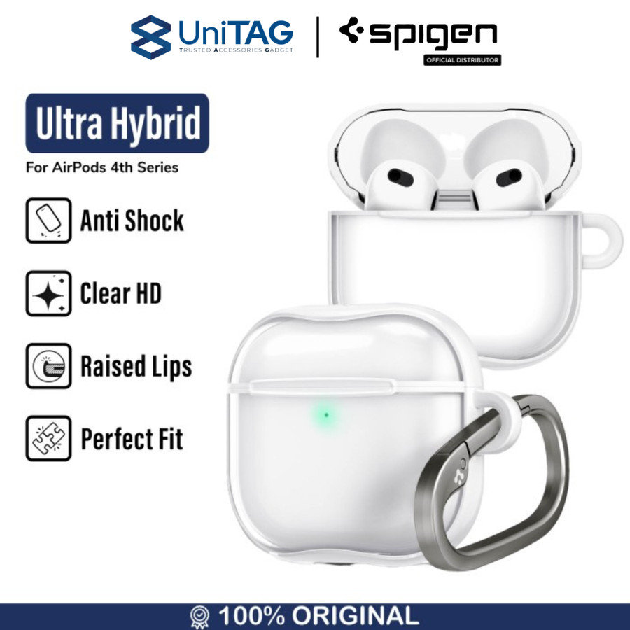 Spigen AirPods 4th Case Ultra Hybrid - Jet White ACS08643