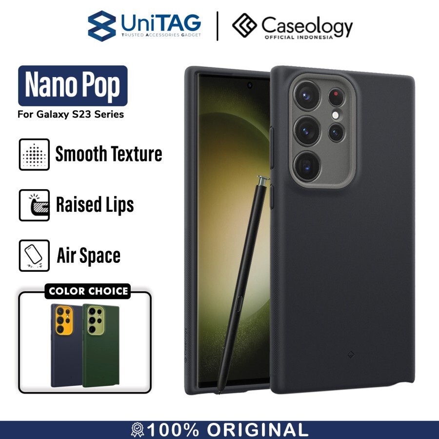 Caseology Galaxy S23 Ultra Case Nano Pop - Black Sesame ACS05658
