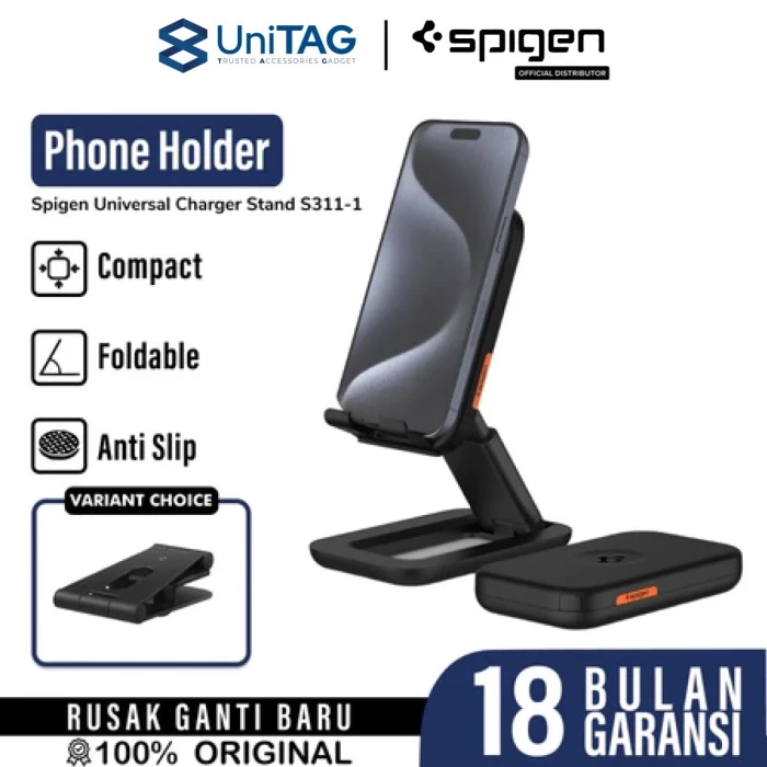 Holder Stand HP Tablet Universal Spigen S311 Handphone Adjustable Slim Aluminium Foldable Portable