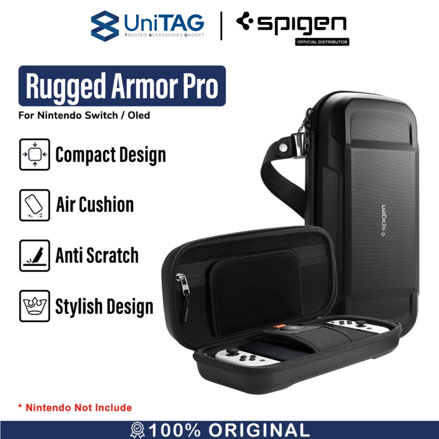 Case Pouch Nintendo Switch OLED Spigen Rugged Armor Pro Travel Sleeve