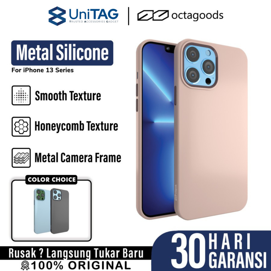 Case iPhone 13 Pro Max Mini Octagoods Metal Silicone Hybrid Soft Matte