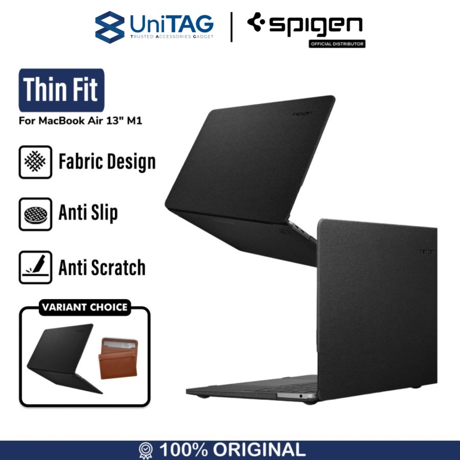 Spigen MacBook Air 13" M1 Case Thin Fit - Black 071CS25963