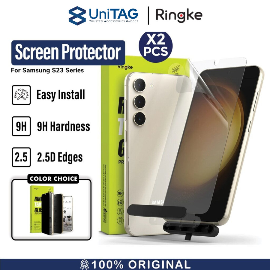 Ringke Galaxy S23 Plus Privacy Tempered Glass - W Installation Jig G4as099
