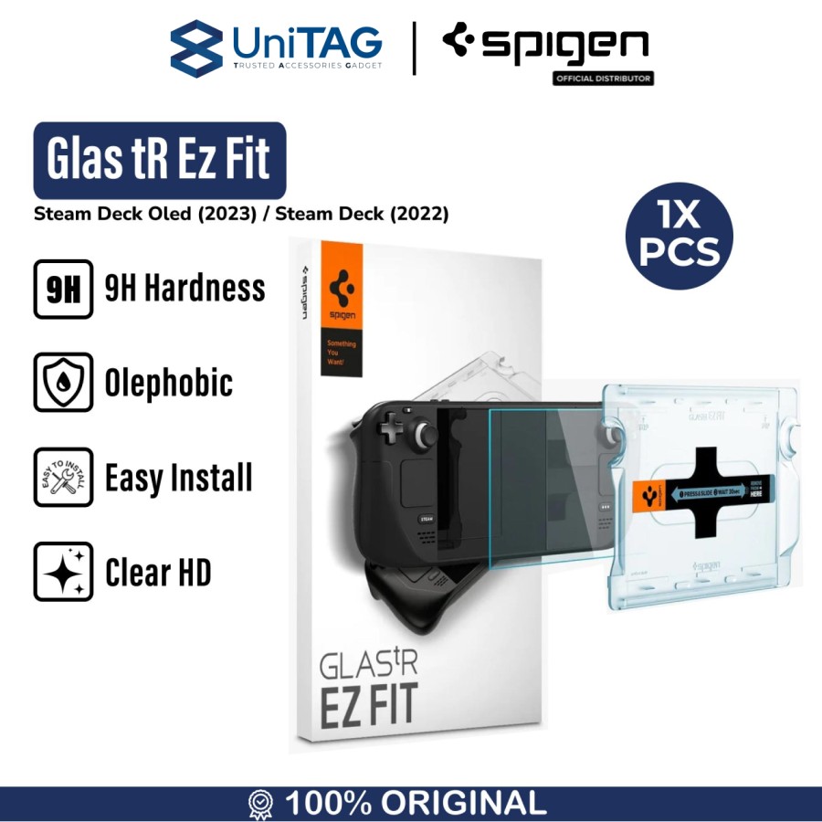 Spigen Steam Deck Oled (2023) / Steam Deck (2022) Tempered Glass 1 Pack GlastR EZ Fit - Transparency AGL05600