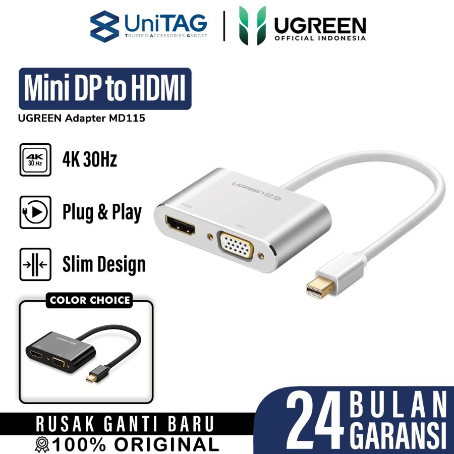 UGREEN Kabel VGA Female - DP Male - Black DP109 20415