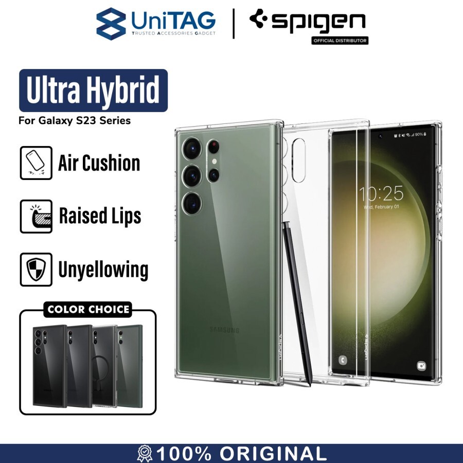 Spigen Galaxy S23 Ultra Case Ultra Hybrid - Crystal Clear ACS05617