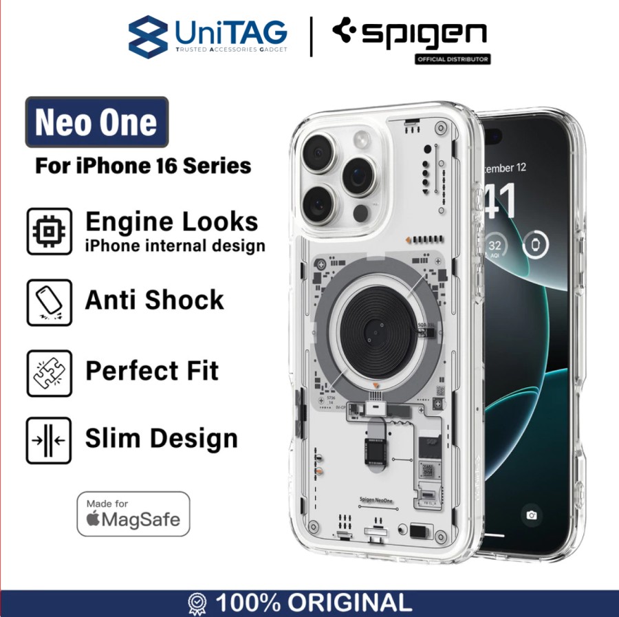 Case iPhone 16 Pro Max Plus Spigen Ultra Hybrid Neo One MagFit MagSafe Anti Shock Crack Slim Casing