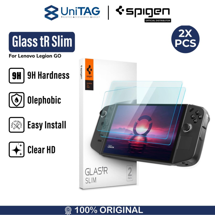 Spigen Lenovo Legion Go Tempered Glass 2 Pack GlastR Slim - Transparency AGL07413