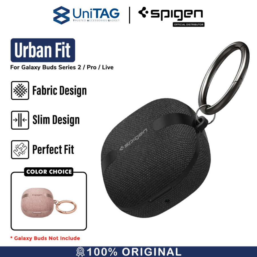 Spigen Galaxy Buds Core / FE / 2 Pro / 2 / Pro / Live Case Urban Fit - Black ASD01278
