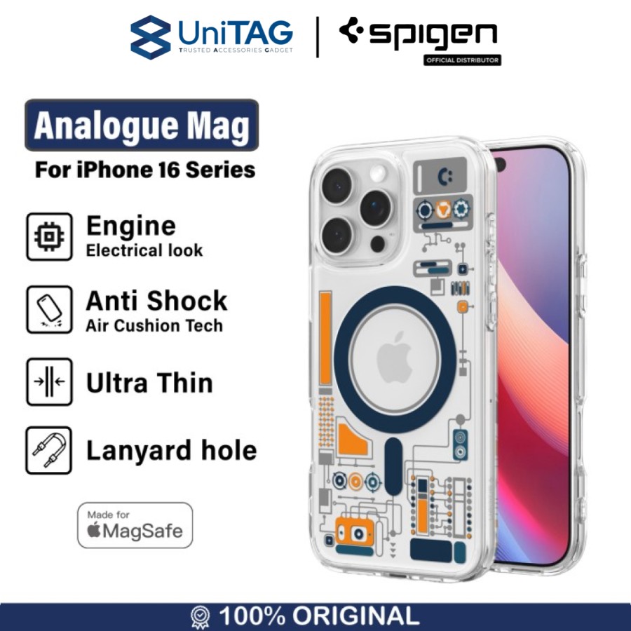 Spigen iPhone 16 Pro Max Case Magsafe Ultra Hybrid MagFit Analogue - White ACS08726