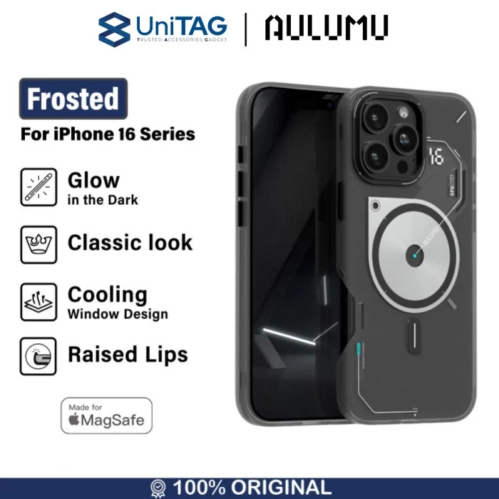 Aulumu iPhone 16 Pro Case Frosted - Translucent Gray A16-TPU-GY-PRO