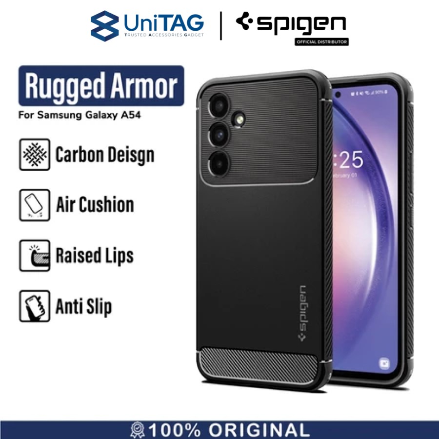 Spigen Galaxy A54 5G Case Rugged Armor - Matte Black ACS05888