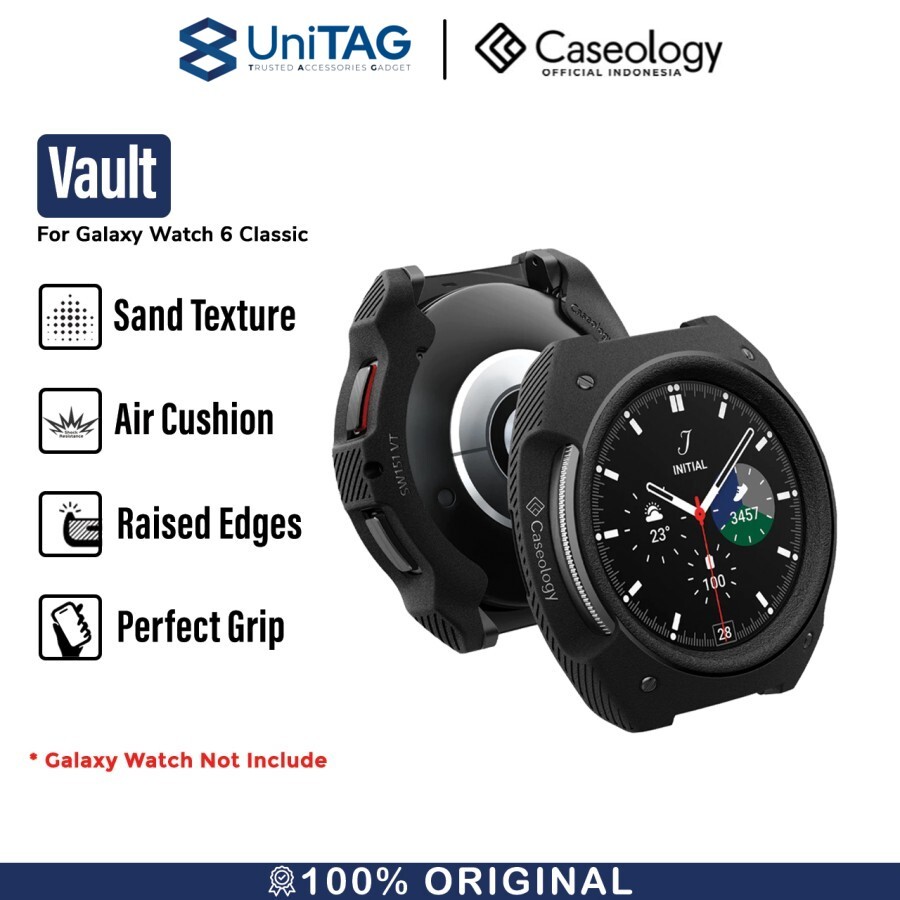 Caseology Galaxy Watch 6 Classic (47mm) Case Vault - Matte Black ACS06491