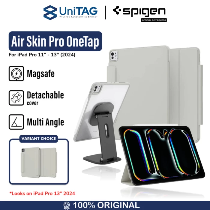 Spigen iPad Pro 11" (2025 / 2024) Case Air Skin Pro OneTap - Gray ACS08490