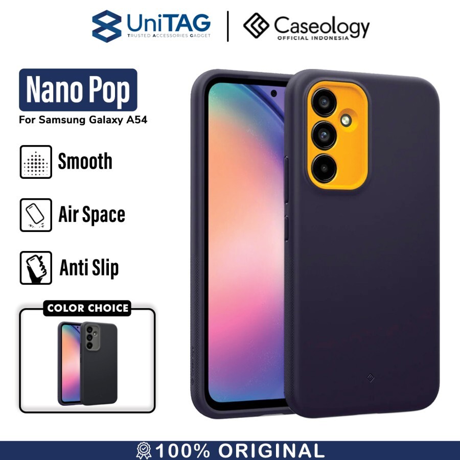 Caseology Galaxy A54 Case Nanopop - Blueberry Navy ACS05901