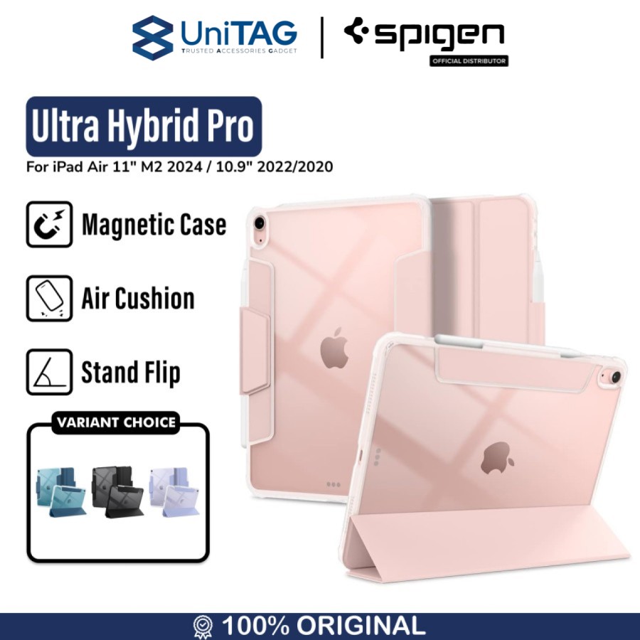 Spigen iPad Air 11" (2025 / 2024) / 10.9" (2022 / 2020) Case Ultra Hybrid Pro - Rose Gold ACS02699