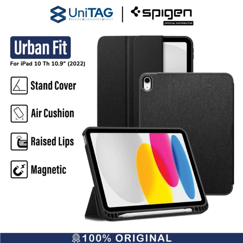 Spigen iPad 11" (2025) / 10.9" (2022) Case Flip Cover Urban Fit - Black ACS05306