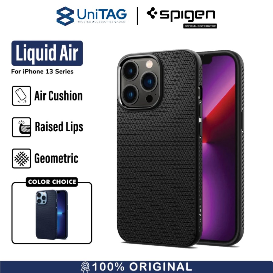 Spigen iPhone 13 Pro Max Case Liquid Air - Matte Black ACS03201