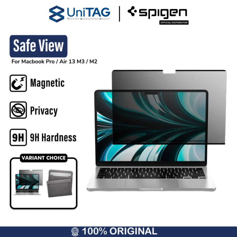Screen Protector Macbook Air Pro 16/14/13 M3/M2 2024 Spigen Safe View