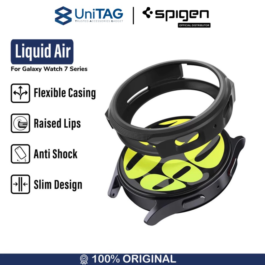 Spigen Galaxy Watch 7 (40mm) Case Liquid Air Matte - Black ACS07899