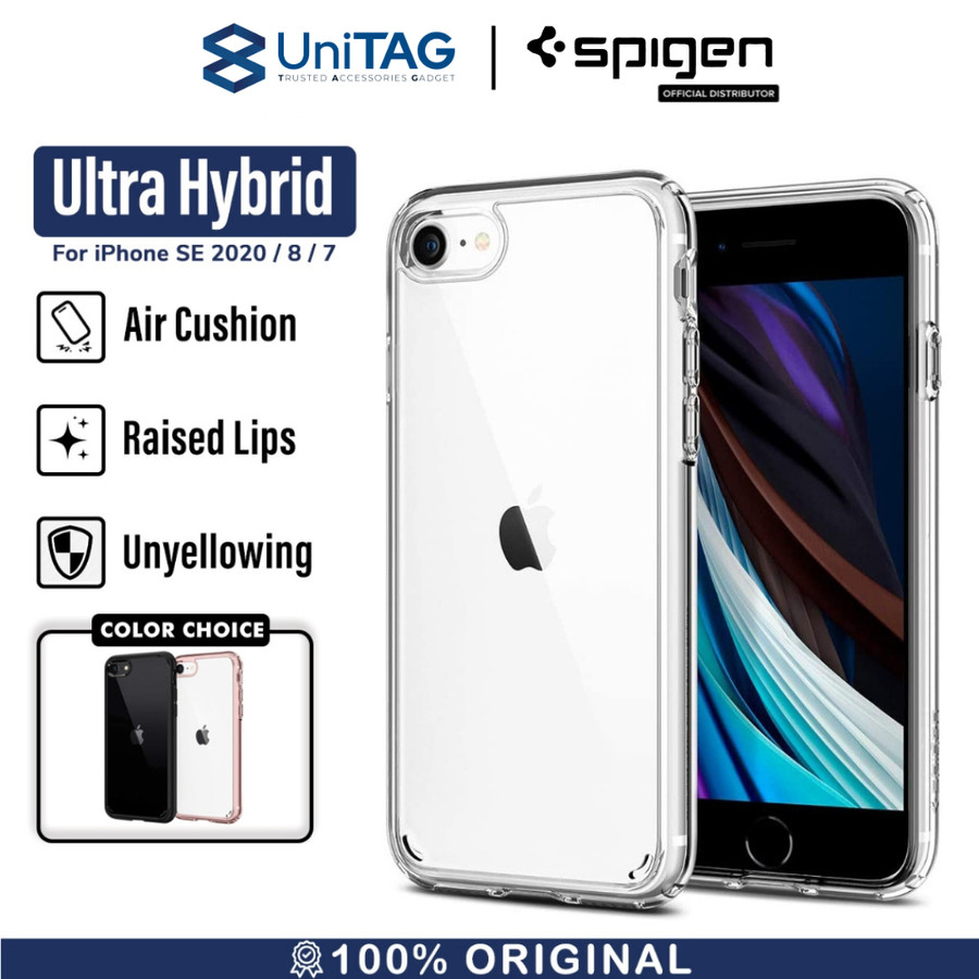 Spigen iPhone SE (2022 / 2020) / 8 / 7 Case Ultra Hybrid 2 - Crystal Clear 042CS20927-1