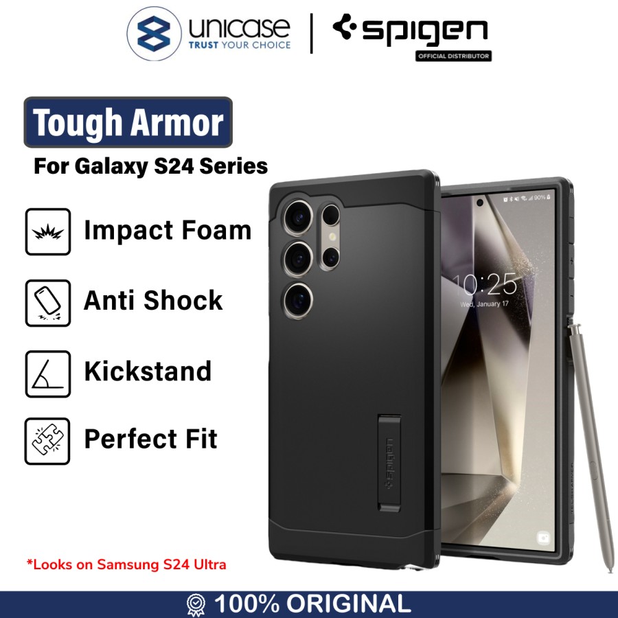Spigen Galaxy S24 Case Stand Tough Armor - Black ACS07355