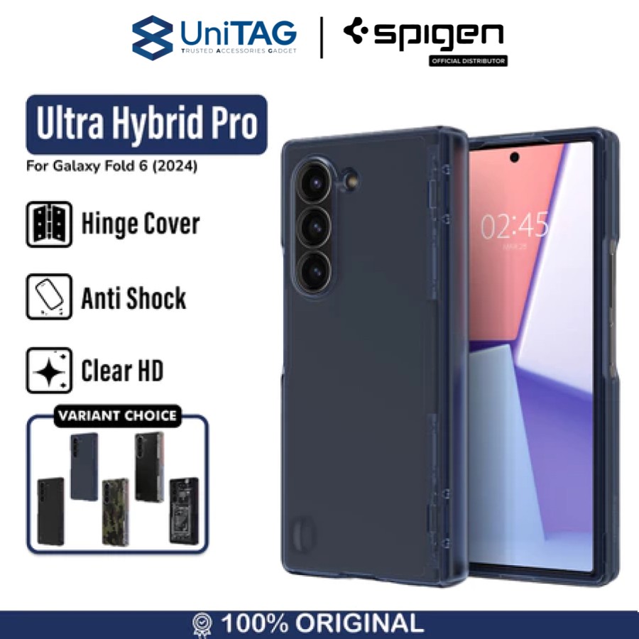 Spigen Galaxy Z Fold 6 Case Ultra Hybrid Pro - Frost Navy Blue ACS08281