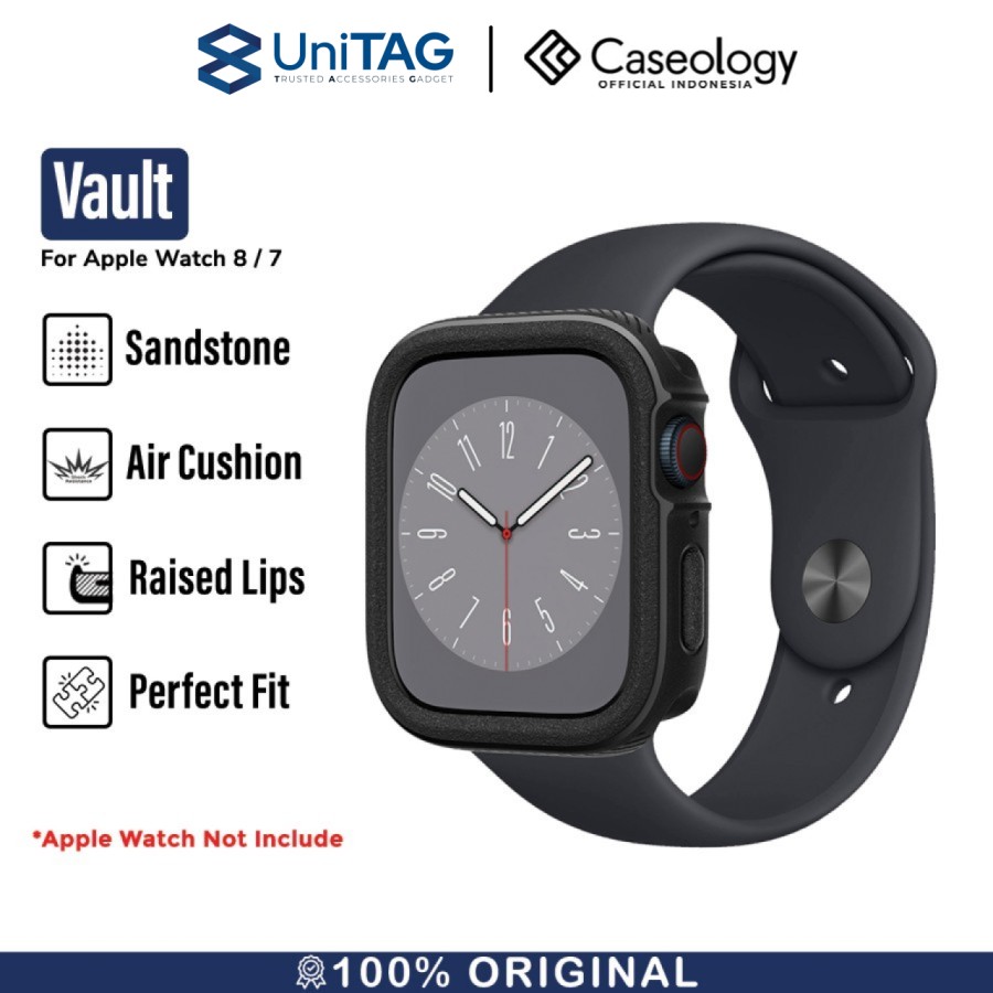 Caseology Apple Watch 45mm Case Vault - Matte Black ACS05465