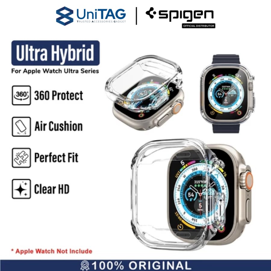 Spigen Apple Watch 49mm (Series Ultra 2 / 1) Case Ultra Hybrid - Crystal Clear ACS05459