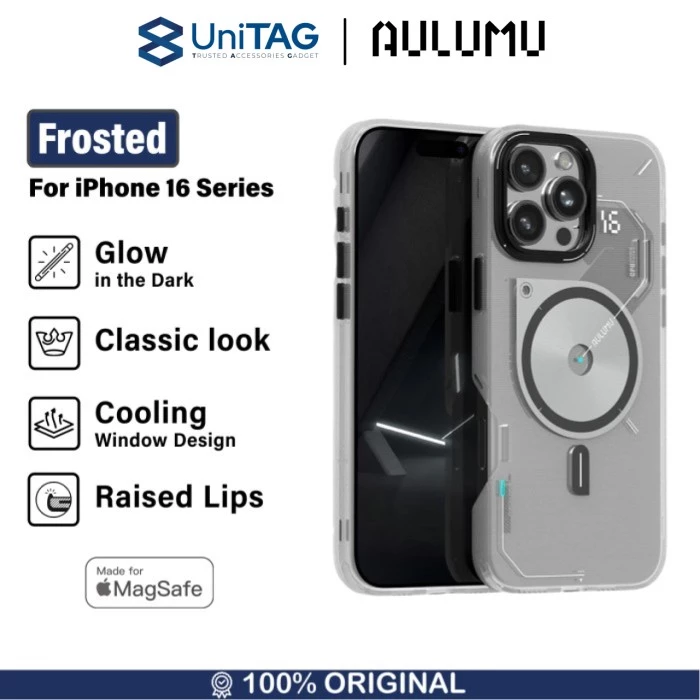 Aulumu iPhone 16 Pro Max Case Frosted - Translucent White A16-TPU-CR-PM