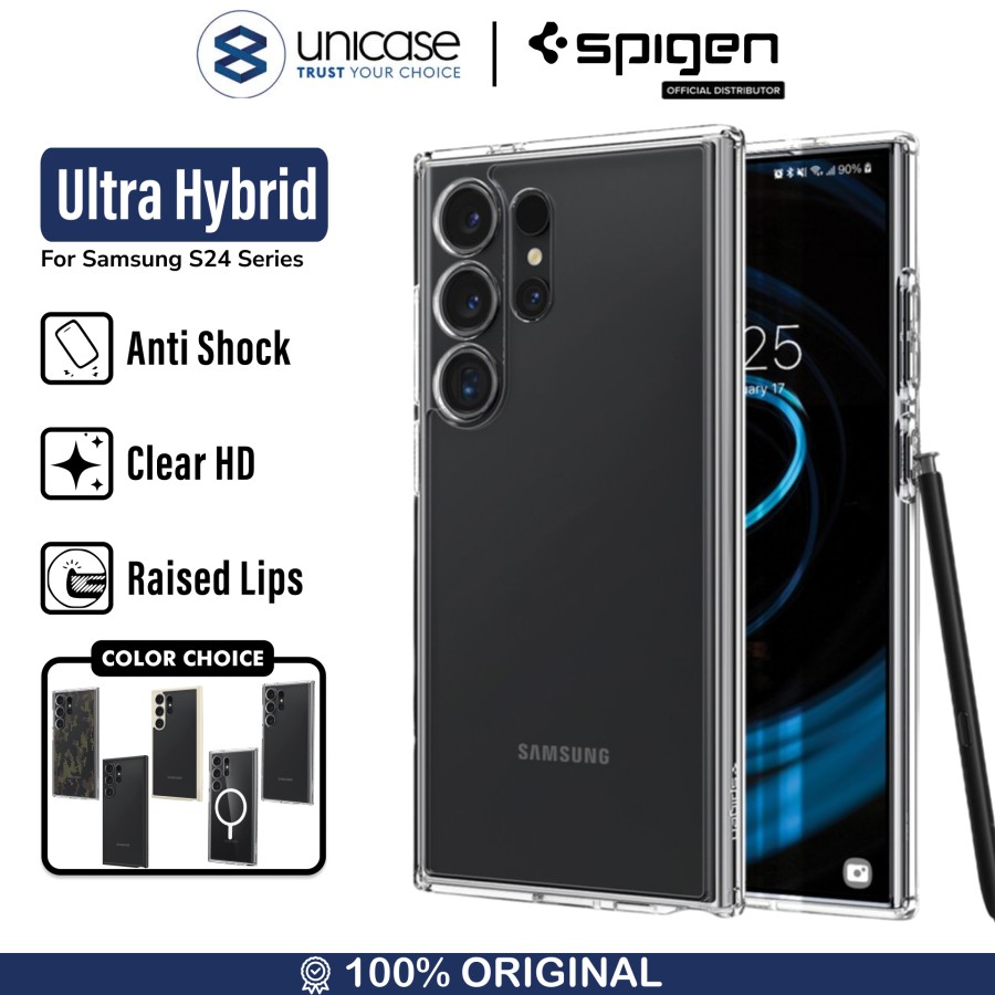 Spigen Galaxy S24 Ultra Case Ultra Hybrid - Crystal Clear ACS07292