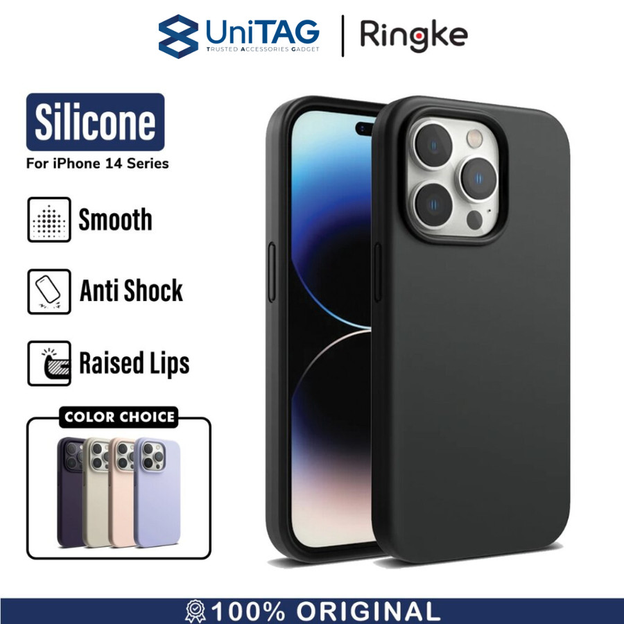 Case iPhone 14 Pro Max Plus Ringke Silicone Hybrid Slim Matte Casing