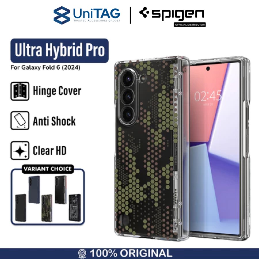 Spigen Galaxy Z Fold 6 Case Ultra Hybrid Pro - Digital Camo ACS08283