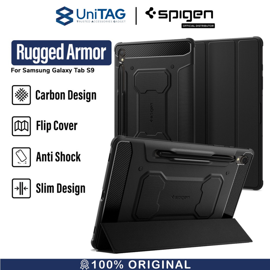 Spigen Galaxy Tab S9 Case Rugged Armor Pro - Black ACS06540-1